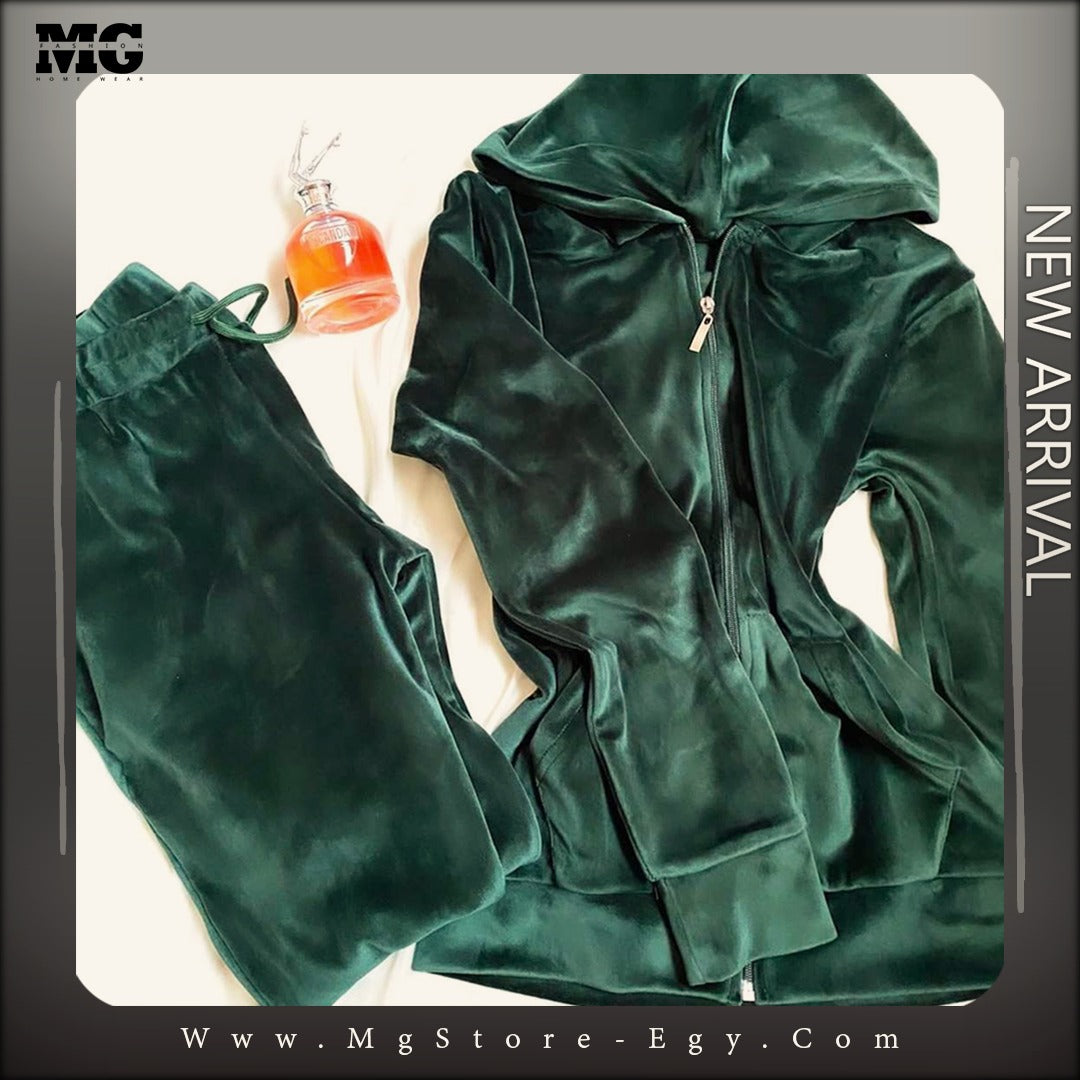 بيجامة شتوي زيتي بناتي