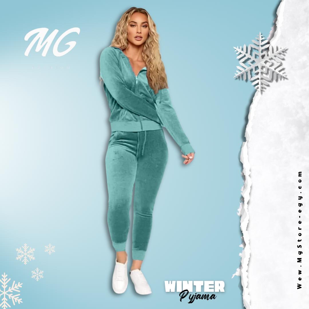 بيجامة شتوي منت جرين