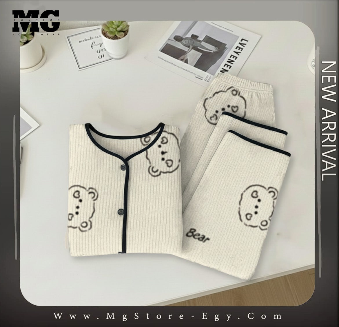 بيجامه شتوي سمايل بير