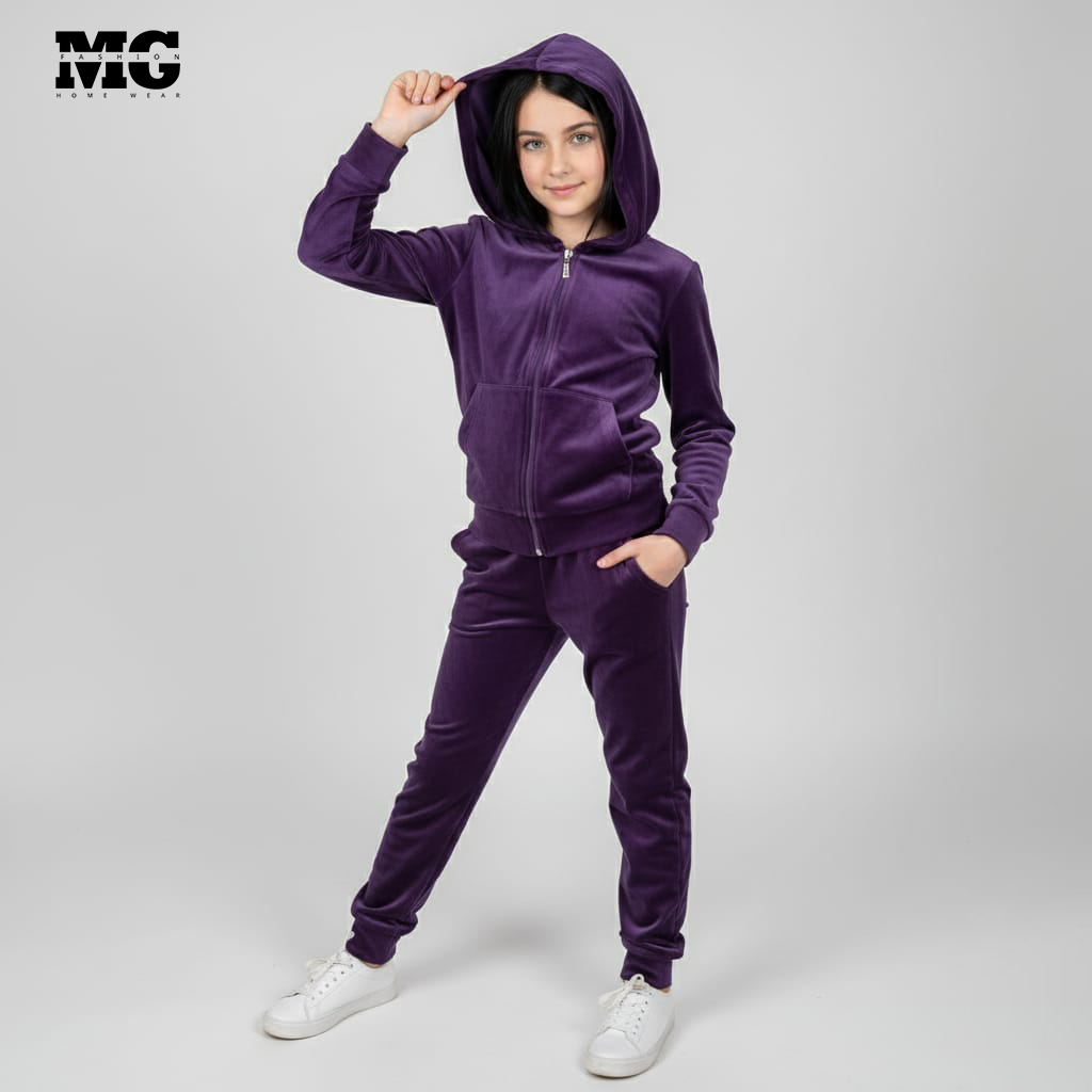 بيجامة شتوي موف بناتي