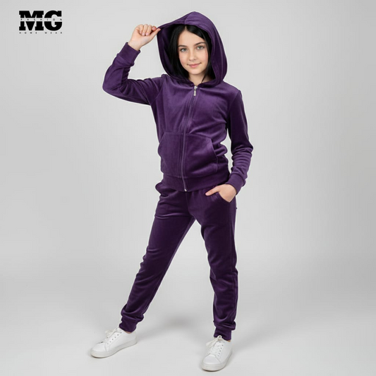 بيجامة شتوي موف بناتي