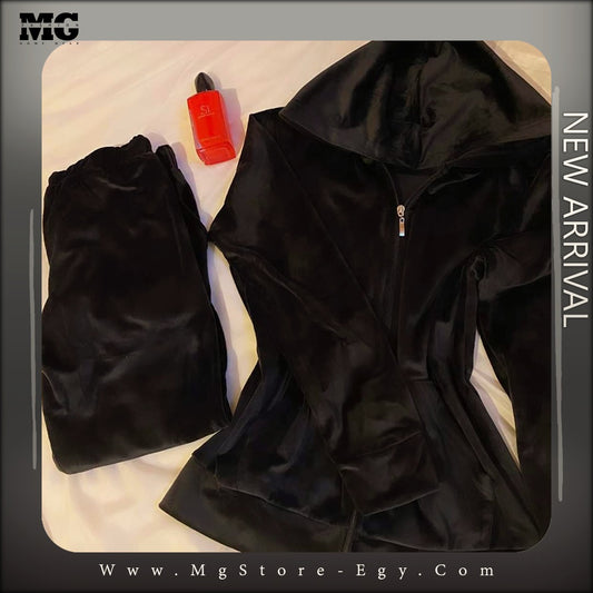 بيجامة شتوي اسود وش واحد