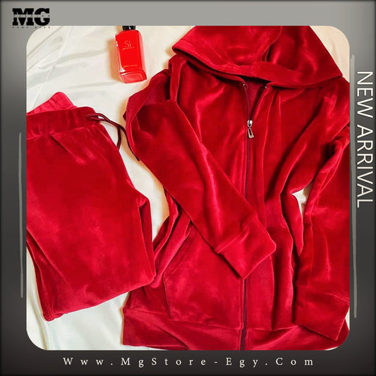 بيجامة شتوي احمر