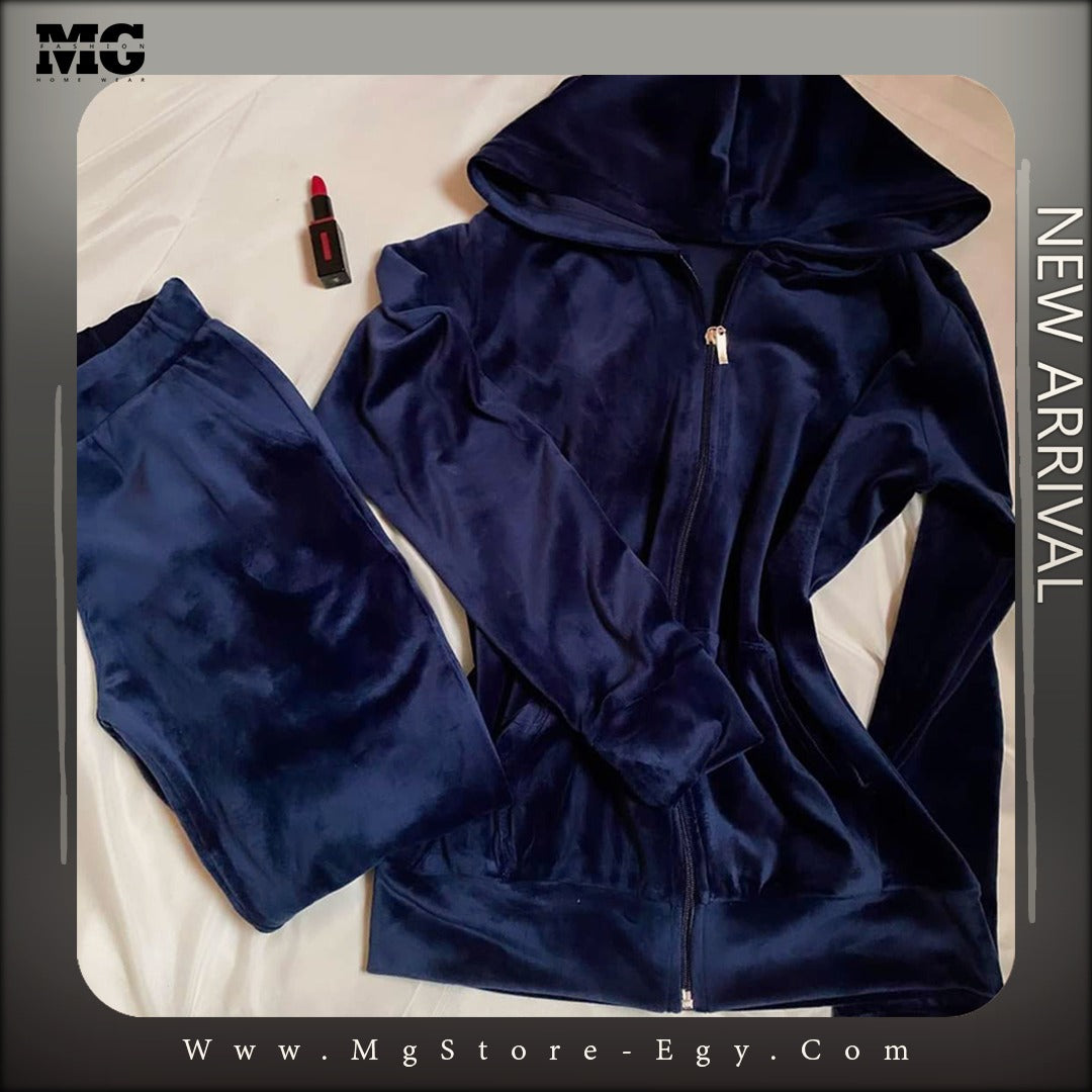 بيجامة شتوي كحلي بناتي