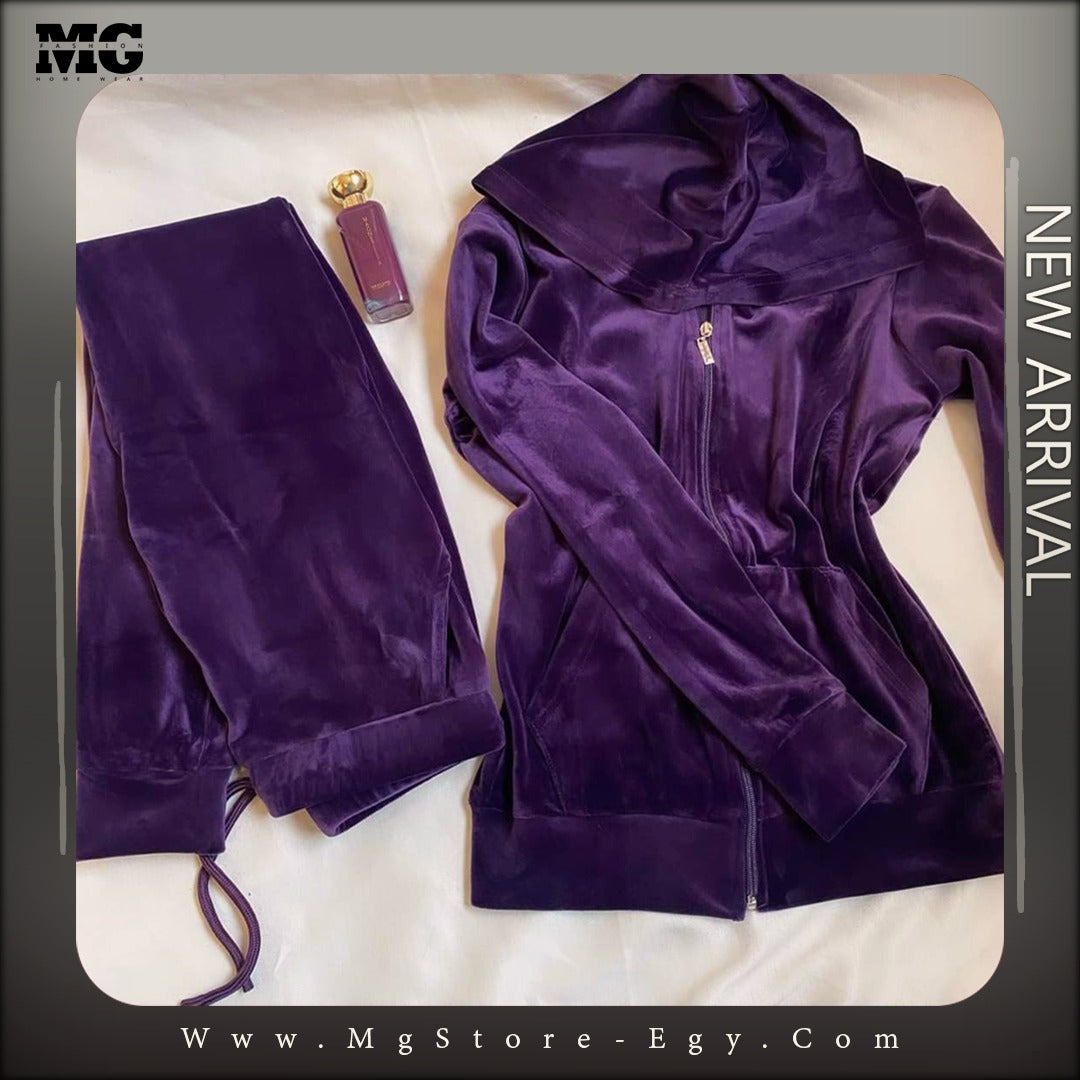 بيجامة شتوي موف بناتي