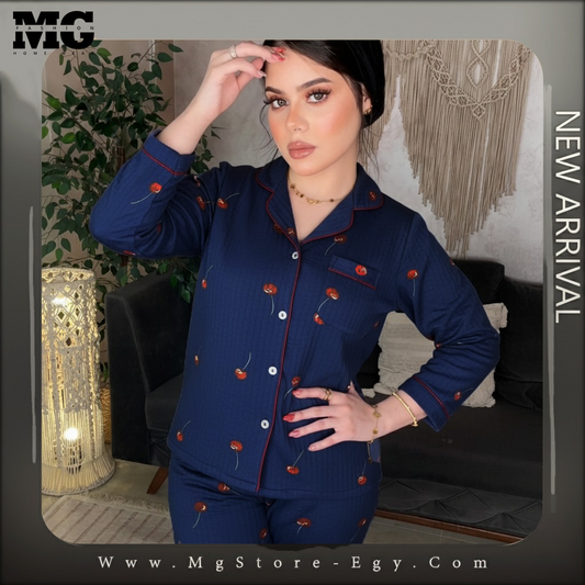 بيجامة كريز كحلي