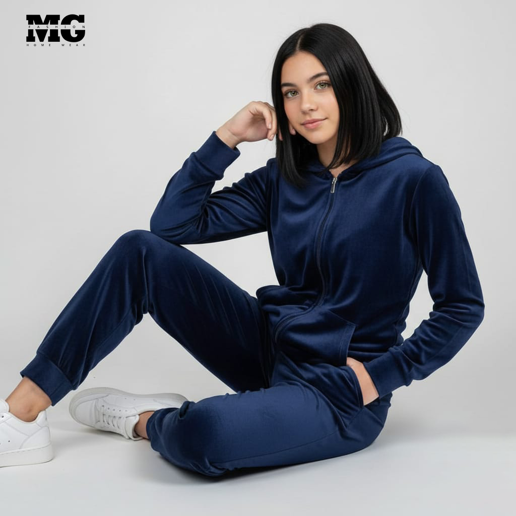 بيجامة شتوي كحلي بناتي