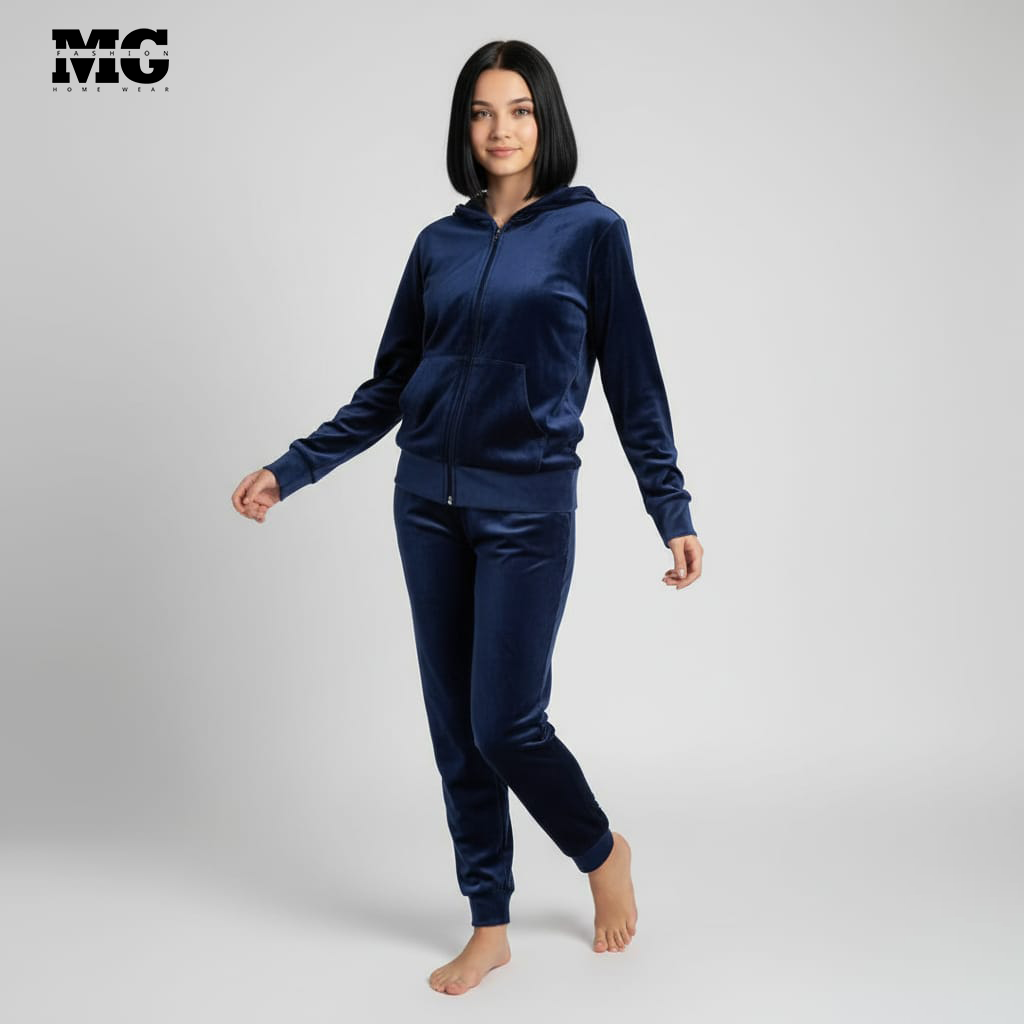 بيجامة شتوي كحلي بناتي